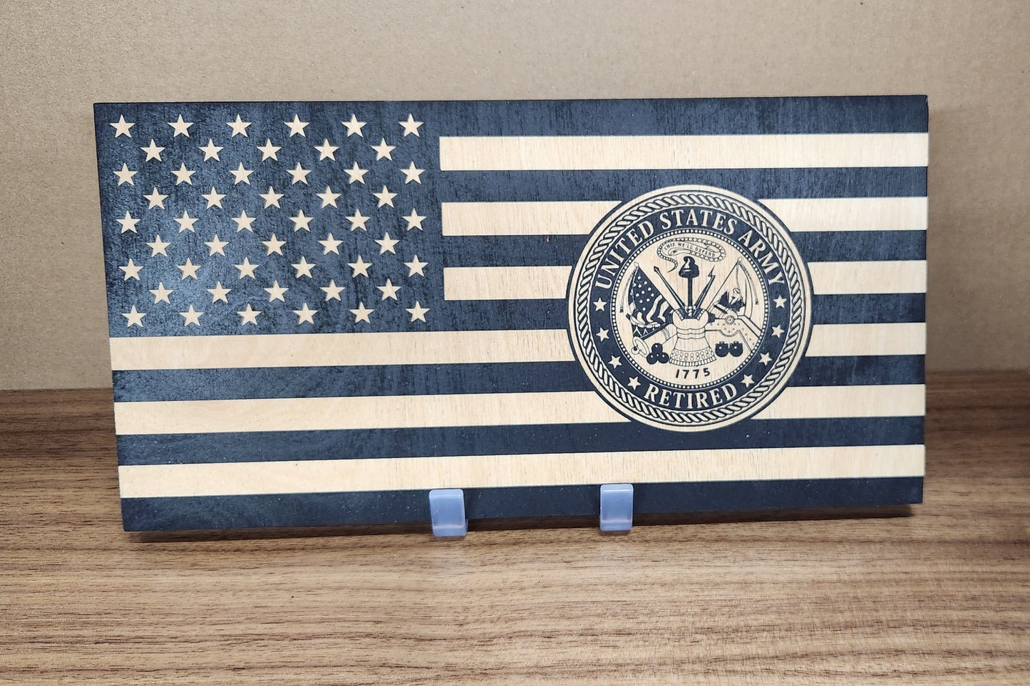6x12" Laser Engraved Military Flags