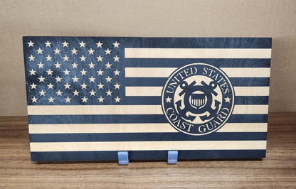 6x12" Laser Engraved Military Flags