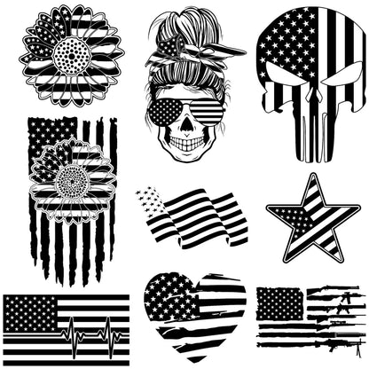 100+ US Flag, 2nd Amendment, Punisher Collection